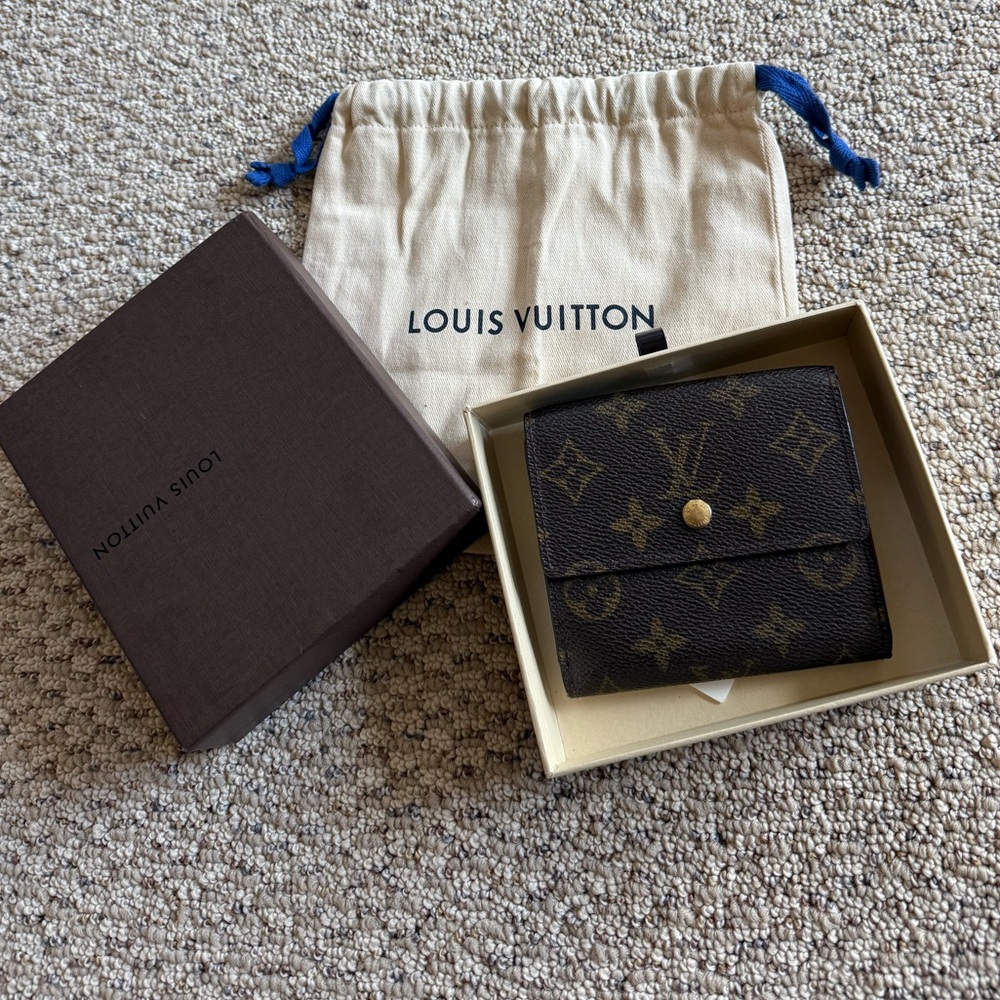 Louis Vuitton Brown and Gold Monogram Wallet